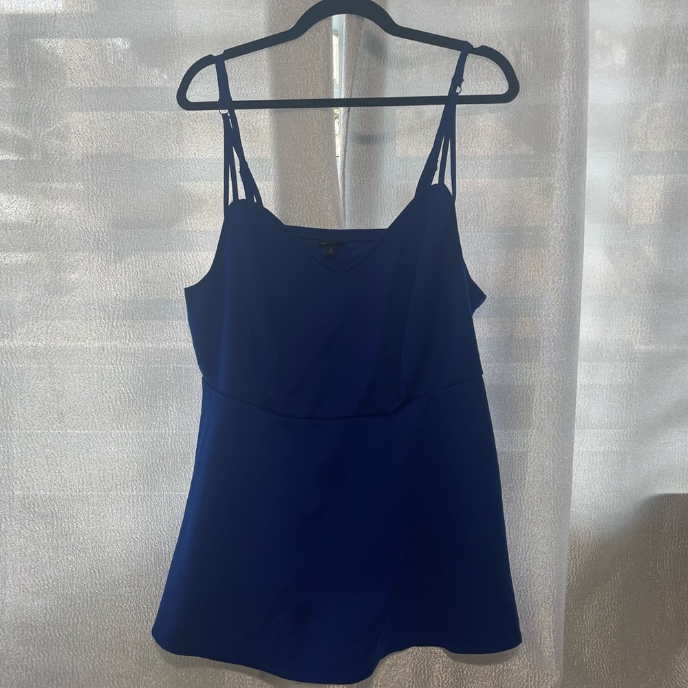 Blue Pemplum Tank Top